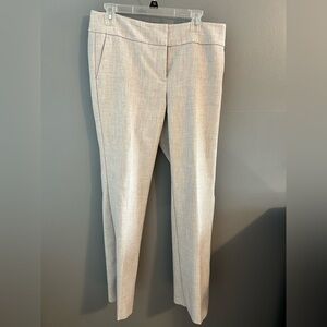 Ann Taylor Soft Light Gray Straight Leg Trousers